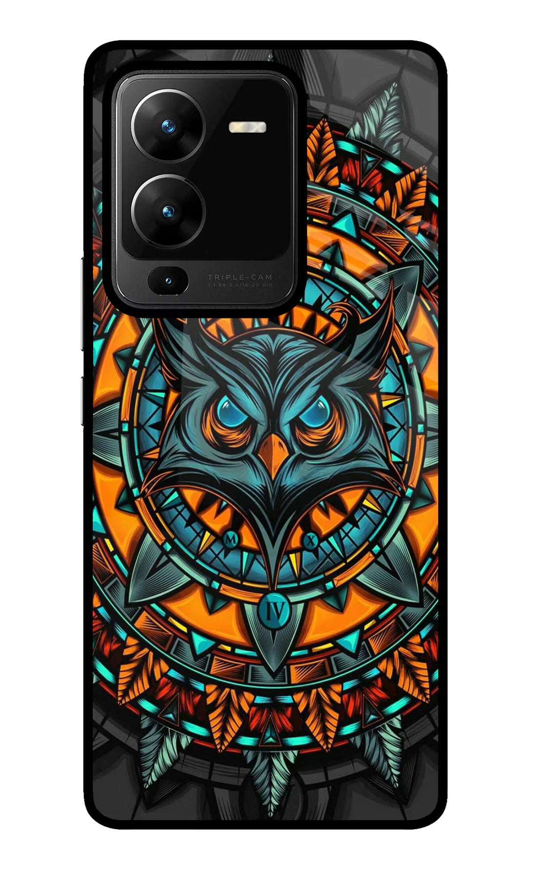 Angry Owl Art Vivo V25 Pro 5G Back cover