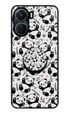 Cute Panda Vivo Y16 Glass Case