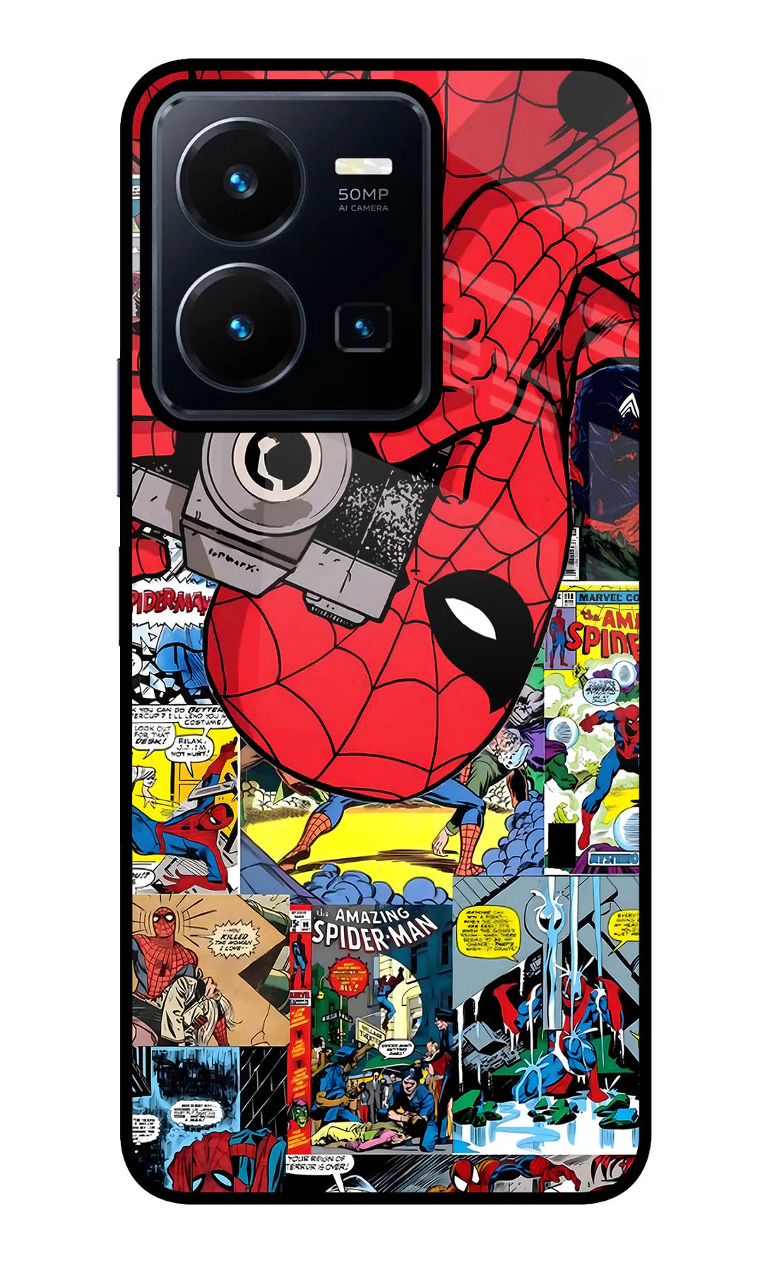 Spider Man Vivo Y35 Back cover