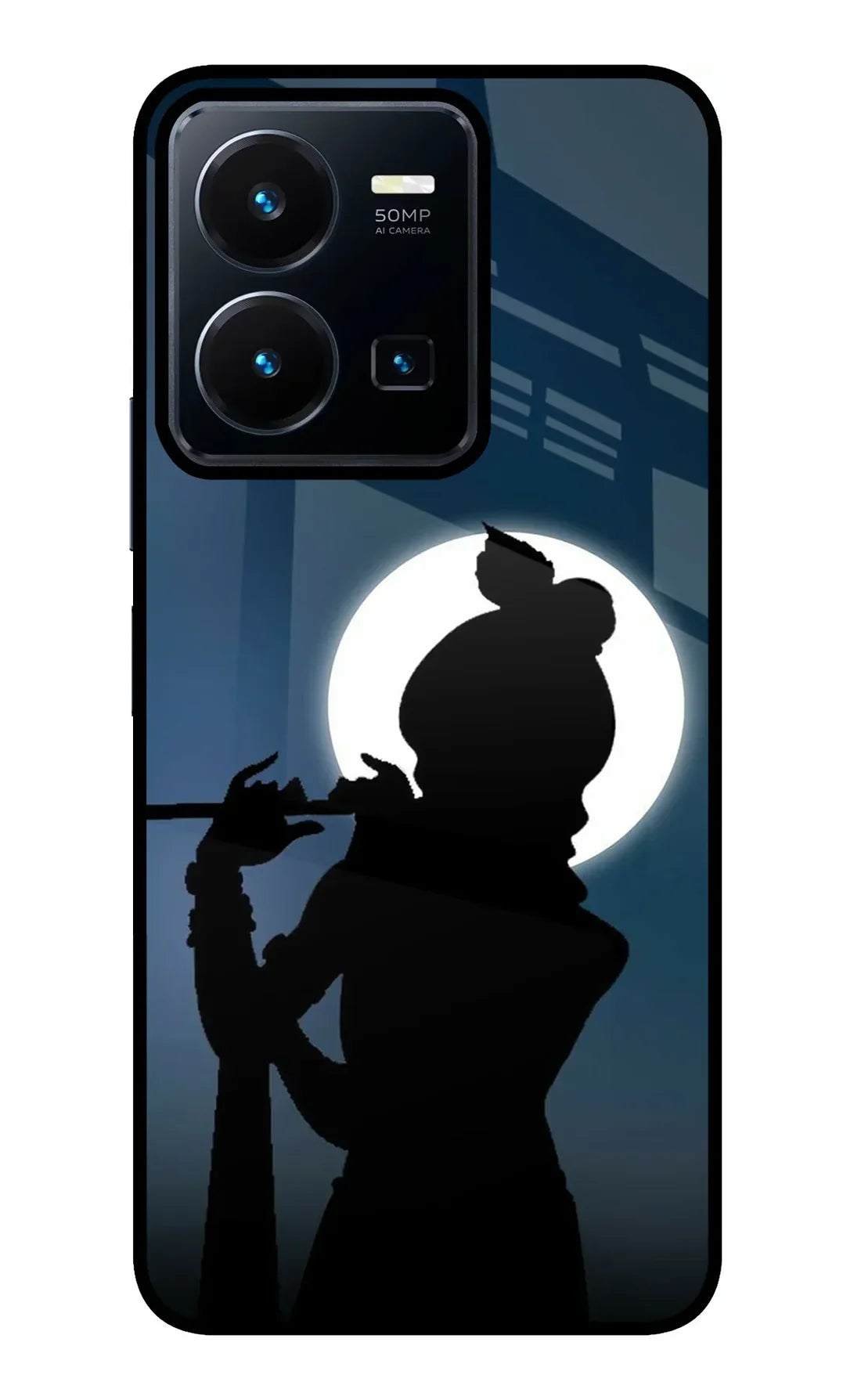 Shri Krishna Silhouette Vivo Y35 Back cover