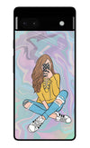 Selfie Girl Google Pixel 6A Glass Case