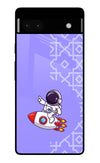 Cute Astronaut Google Pixel 6A Glass Case