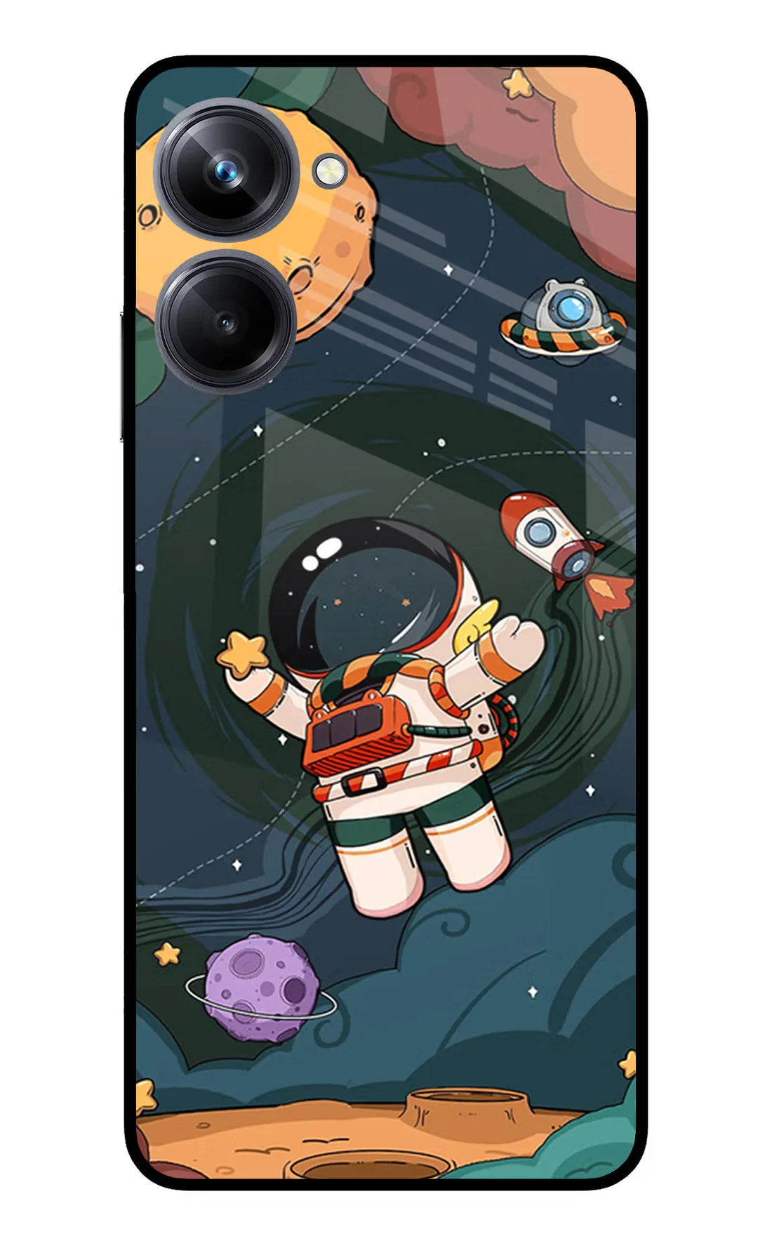 Cartoon Astronaut Realme 10 Pro Back cover