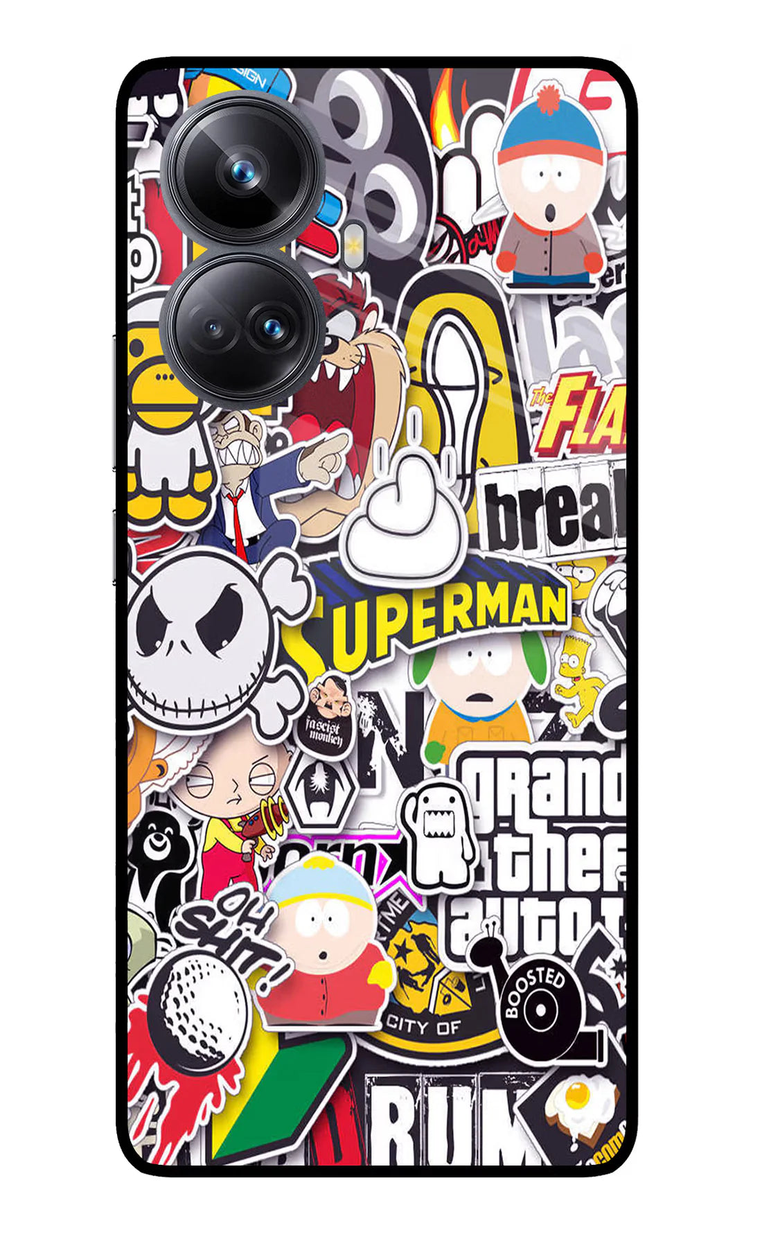 Sticker Bomb Realme 10 Pro Plus 5G Back cover
