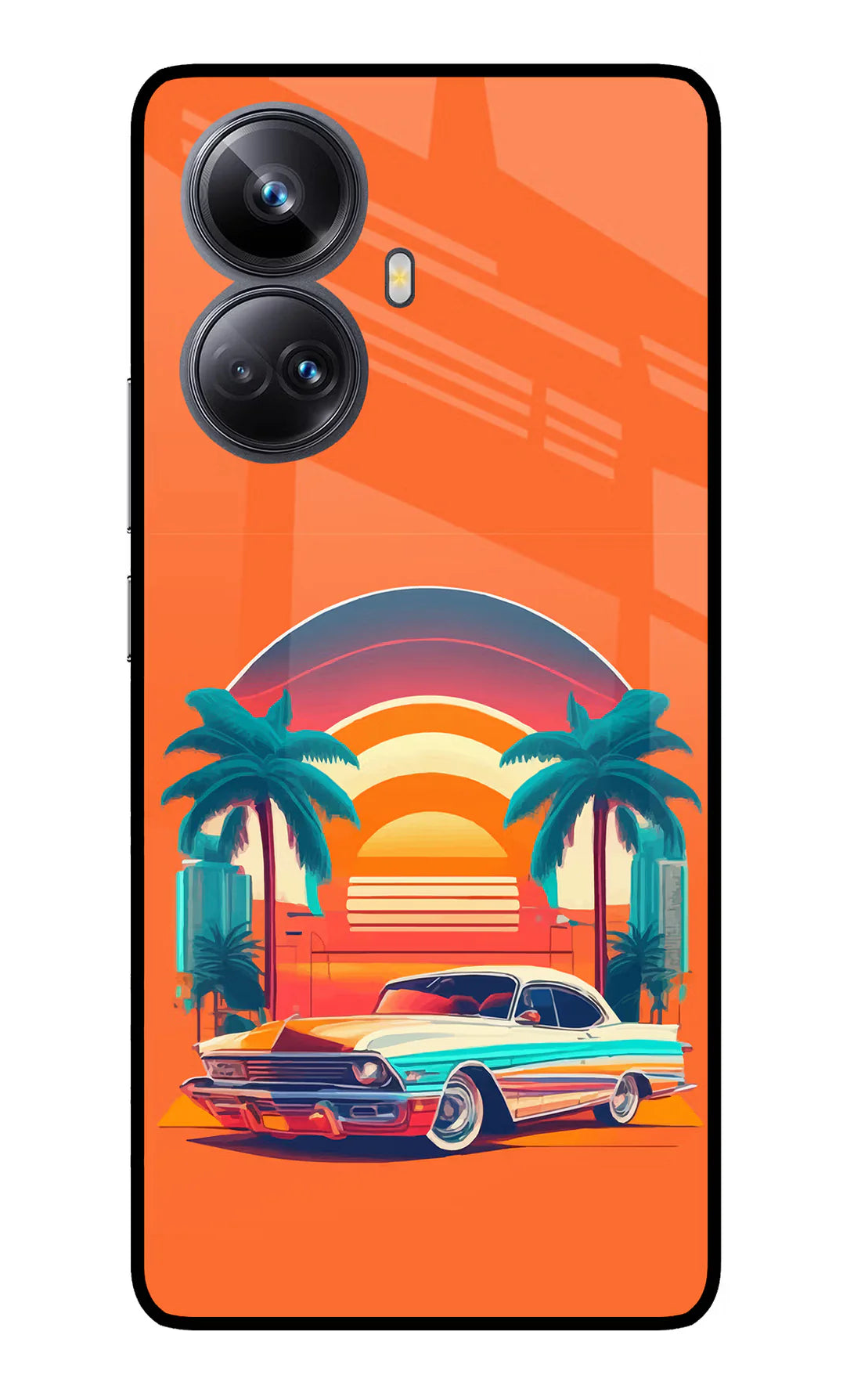 Palm Drive 80s Realme 10 Pro Plus 5G Back cover