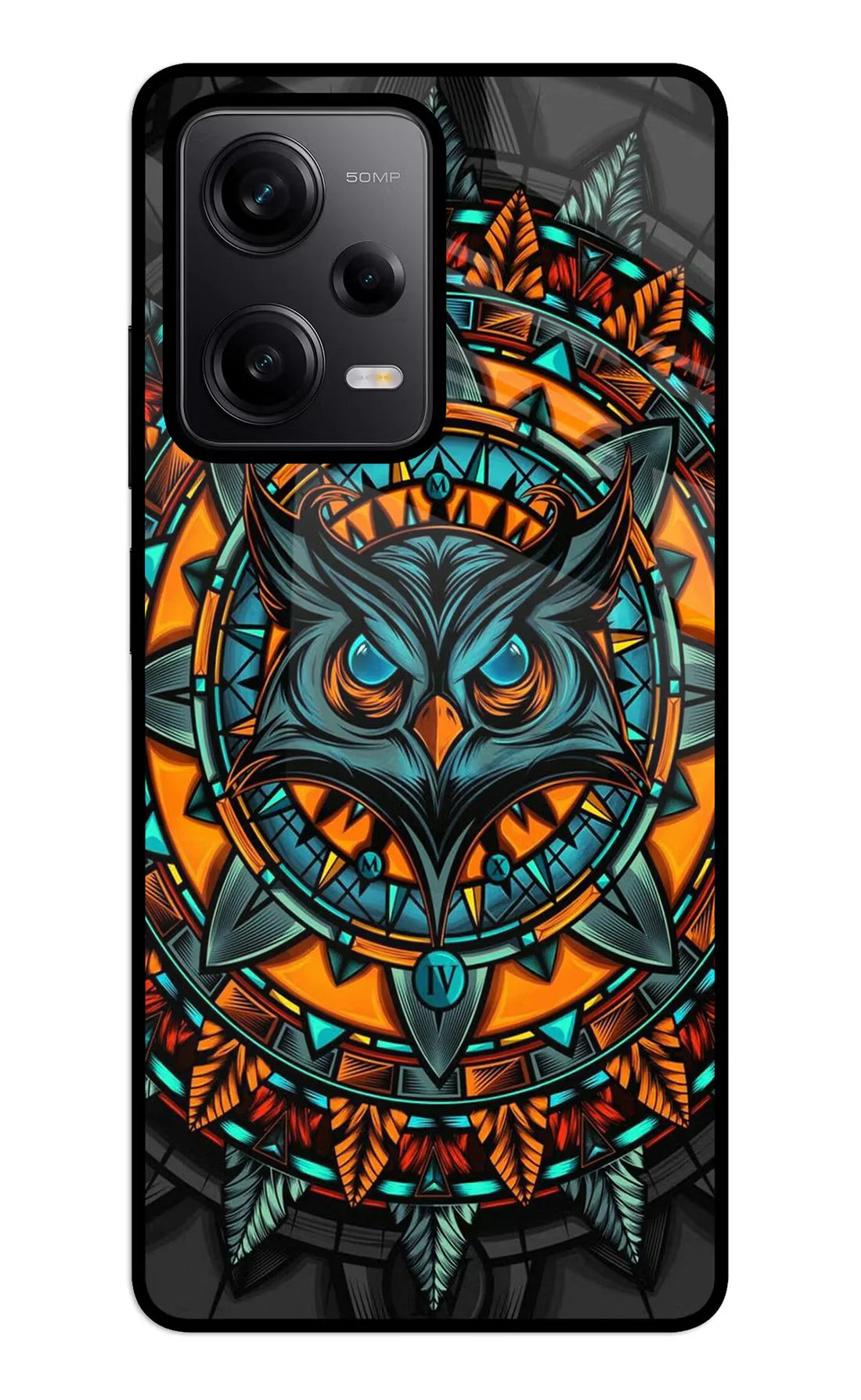 Angry Owl Art Redmi Note 12 5G Back cover
