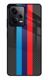 BMW Stripes Pattern Redmi Note 12 Pro 5G Glass Case