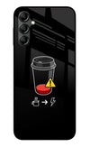 Coffee Samsung A14 5G Glass Case