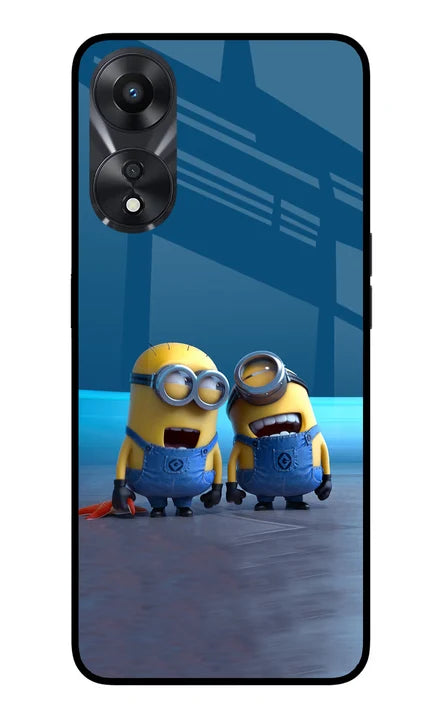 Minion Laughing Oppo A78 5G Back Cover