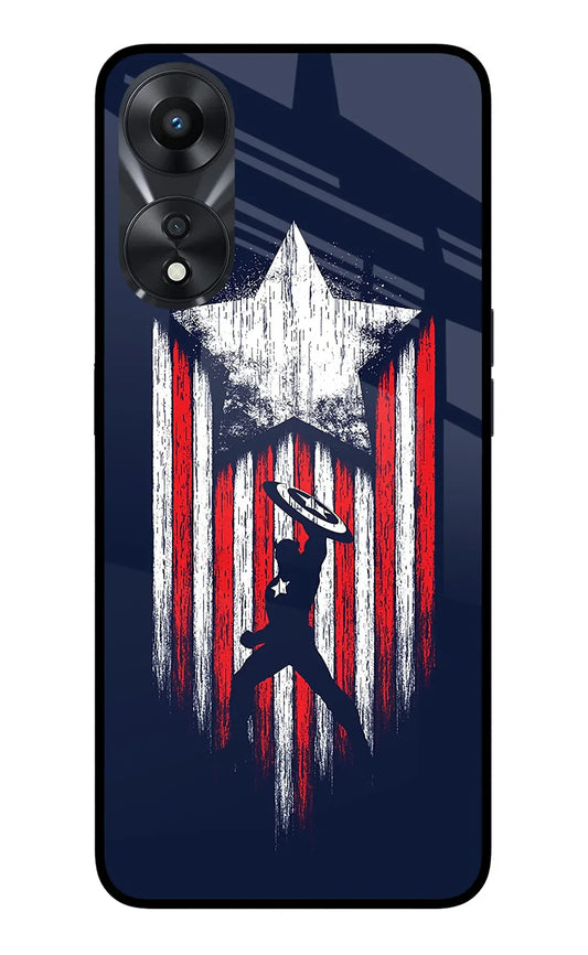 Captain America Marvel Art Oppo A78 5G Back cover