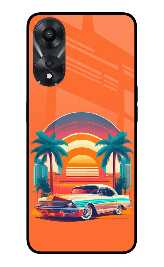 Palm Drive 80s Oppo A78 5G Back cover