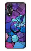 Cubic Abstract Oppo A78 5G Glass Case