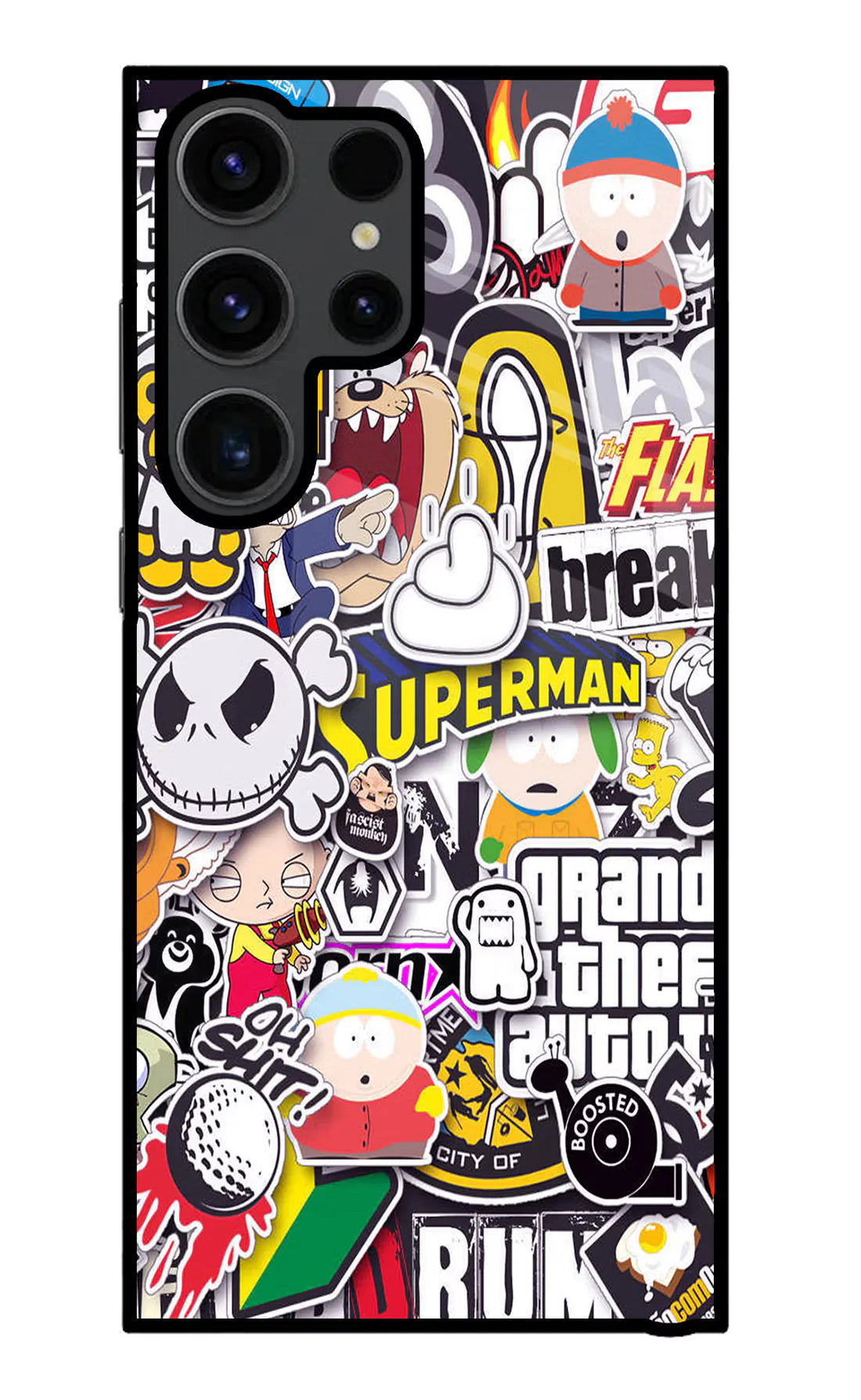 Sticker Bomb Samsung S23 Ultra Back cover