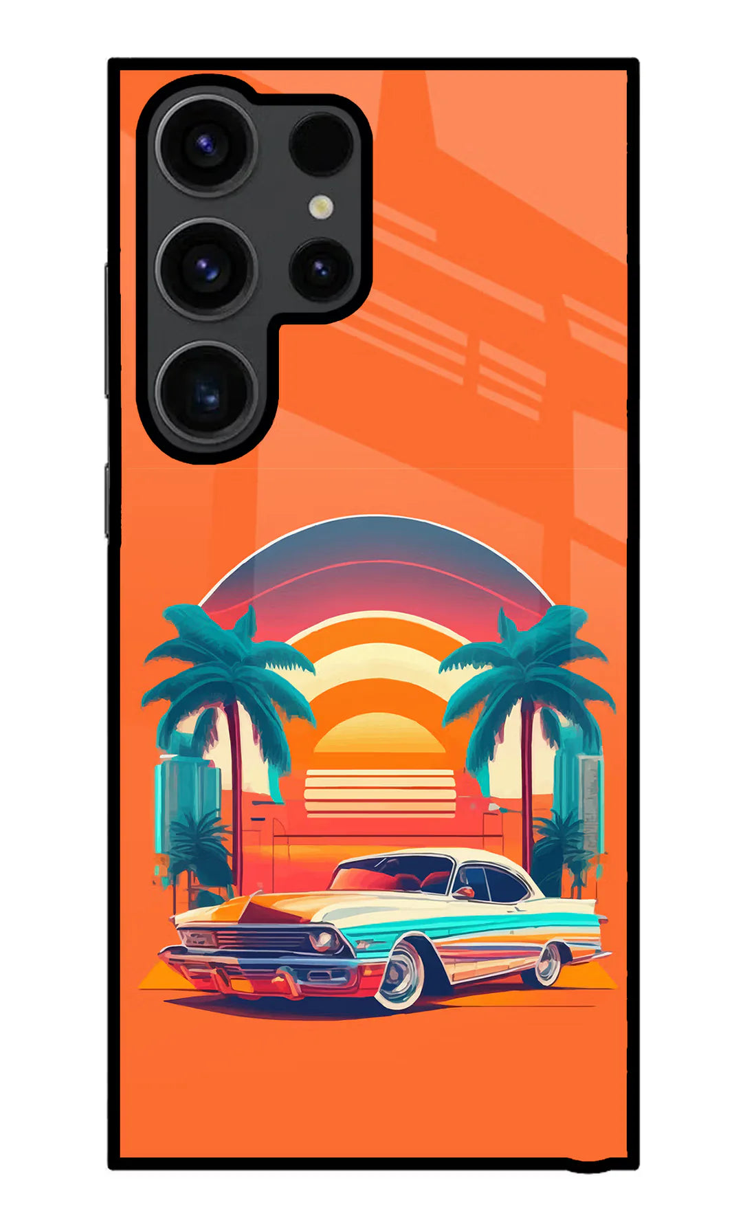 Palm Drive 80s Samsung S23 Ultra Back cover