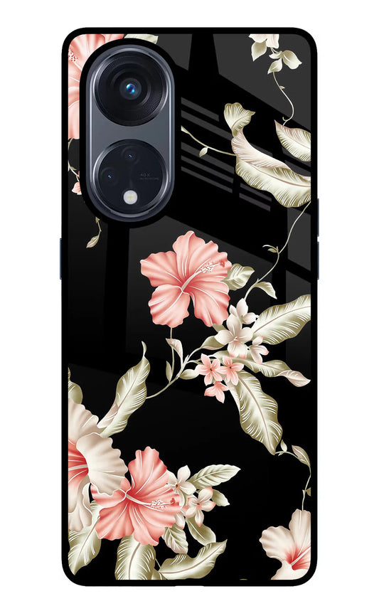 Flowers Oppo Reno8 T 5G back cover