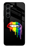 Lips Biting Samsung S23 Plus Glass Case