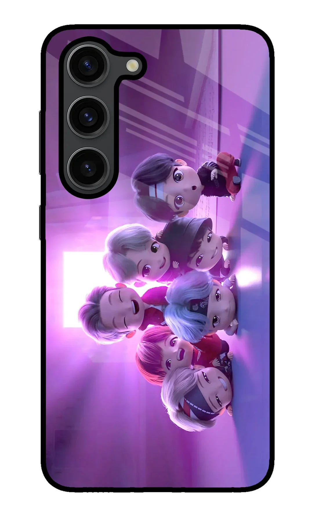 BTS Chibi Samsung S23 Plus Back cover