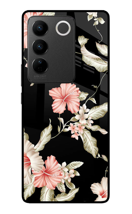 Flowers Vivo V27/V27 Pro Back cover
