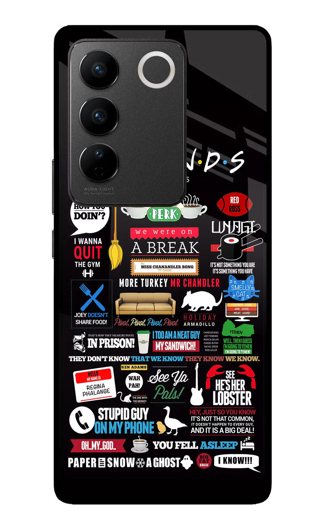FRIENDS Vivo V27/V27 Pro Back cover