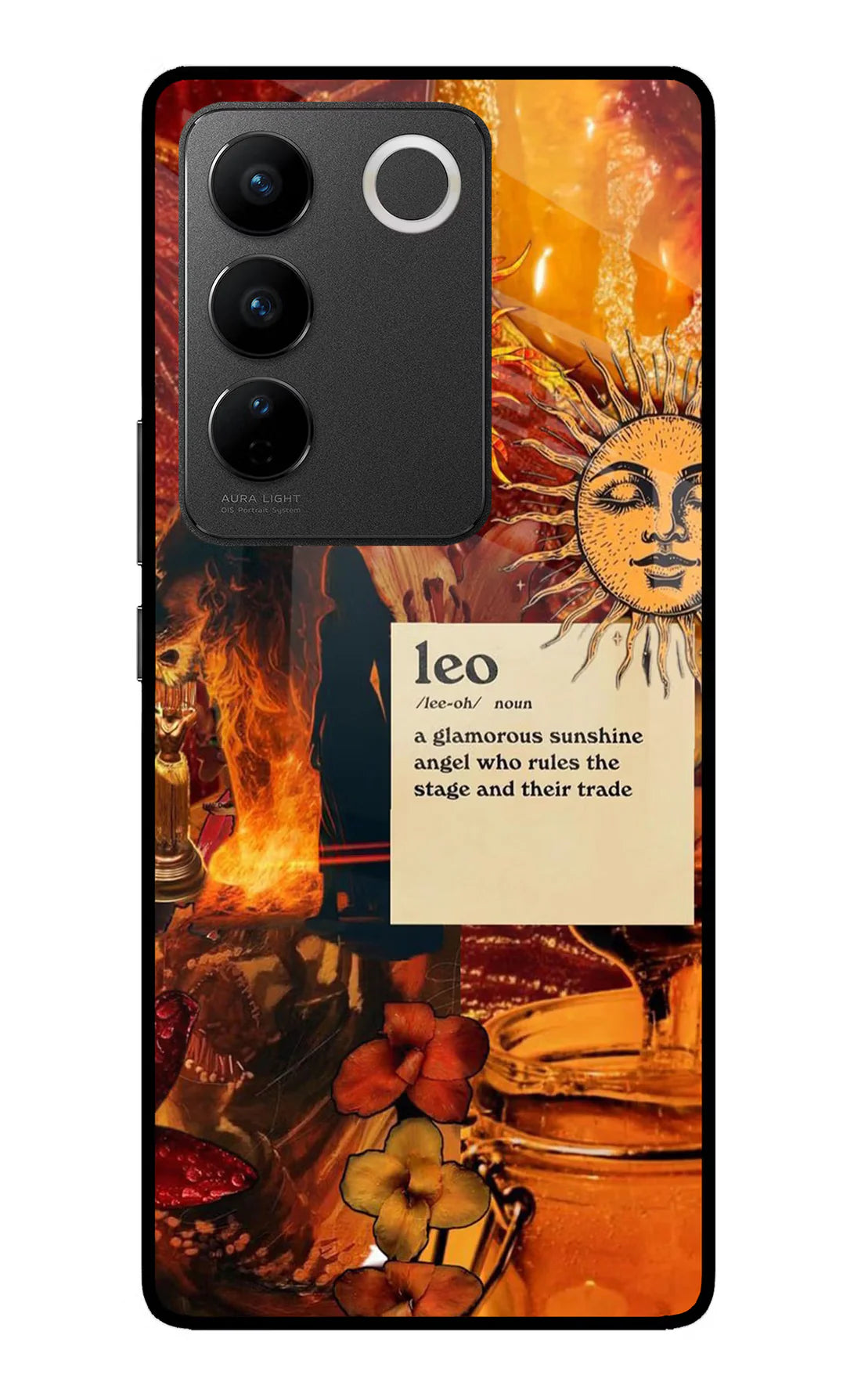Leo Zodiac Vivo V27/V27 Pro Back cover