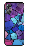 Cubic Abstract Oppo A17 Glass Case