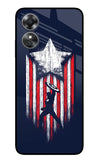 Captain America Marvel Art Oppo A17 Glass Case