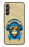 Monkey Headphone Samsung A34 5G Glass Case