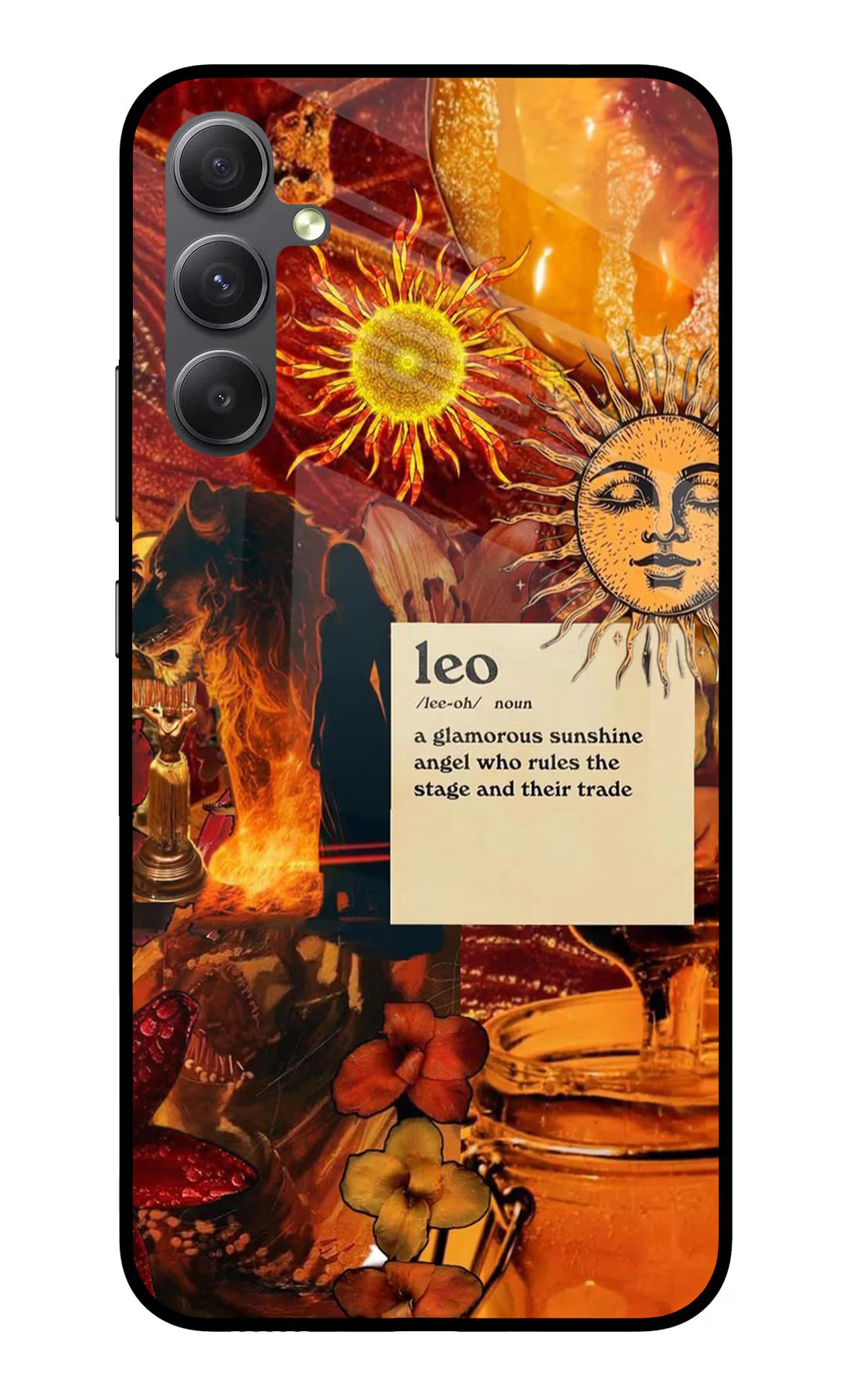Leo Zodiac Samsung A34 5G Back cover