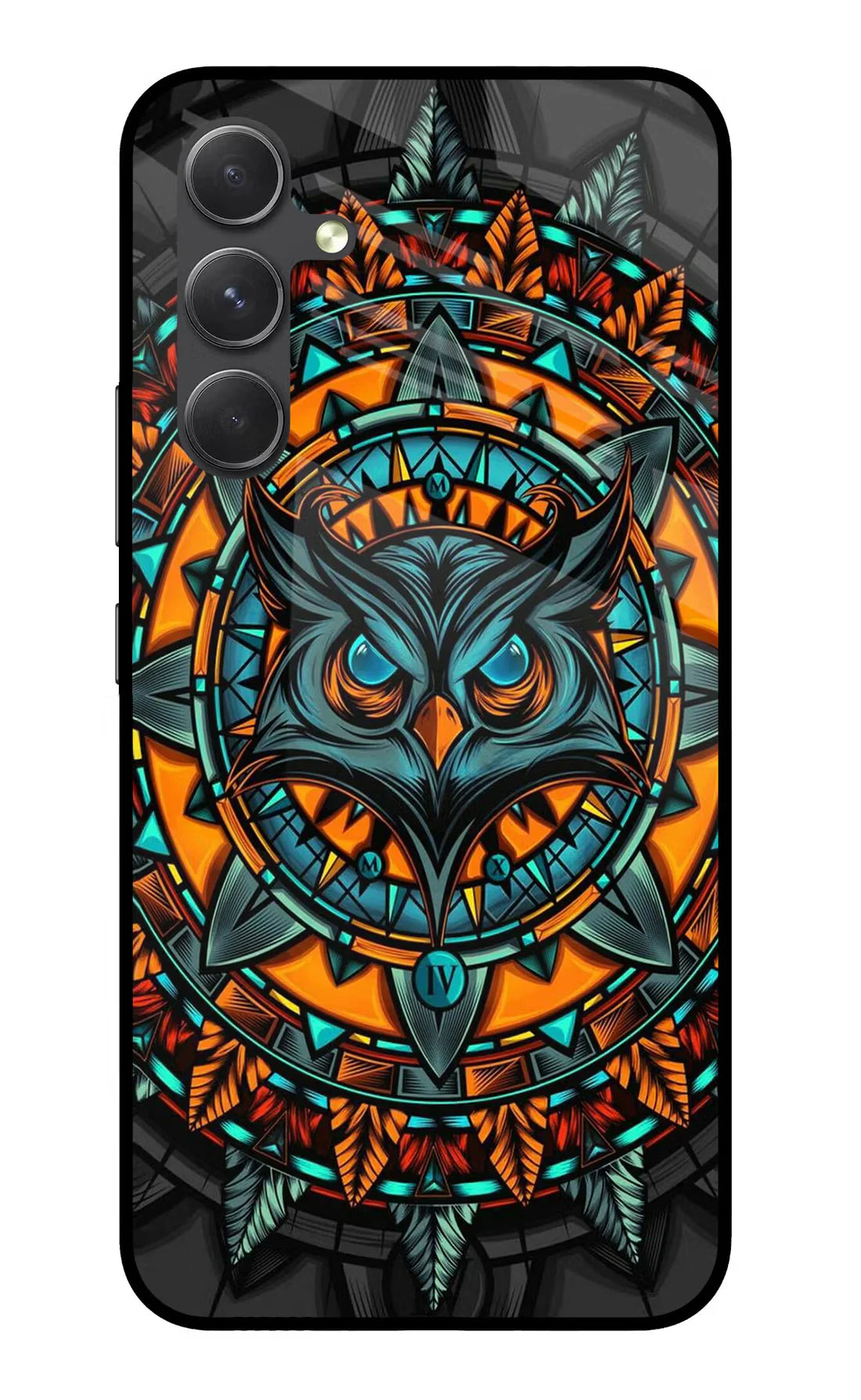 Angry Owl Art Samsung A54 Back cover