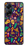 Mexican Artwork Oppo F23 Glass Case