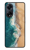 Ocean Beach Oppo F23 Glass Case