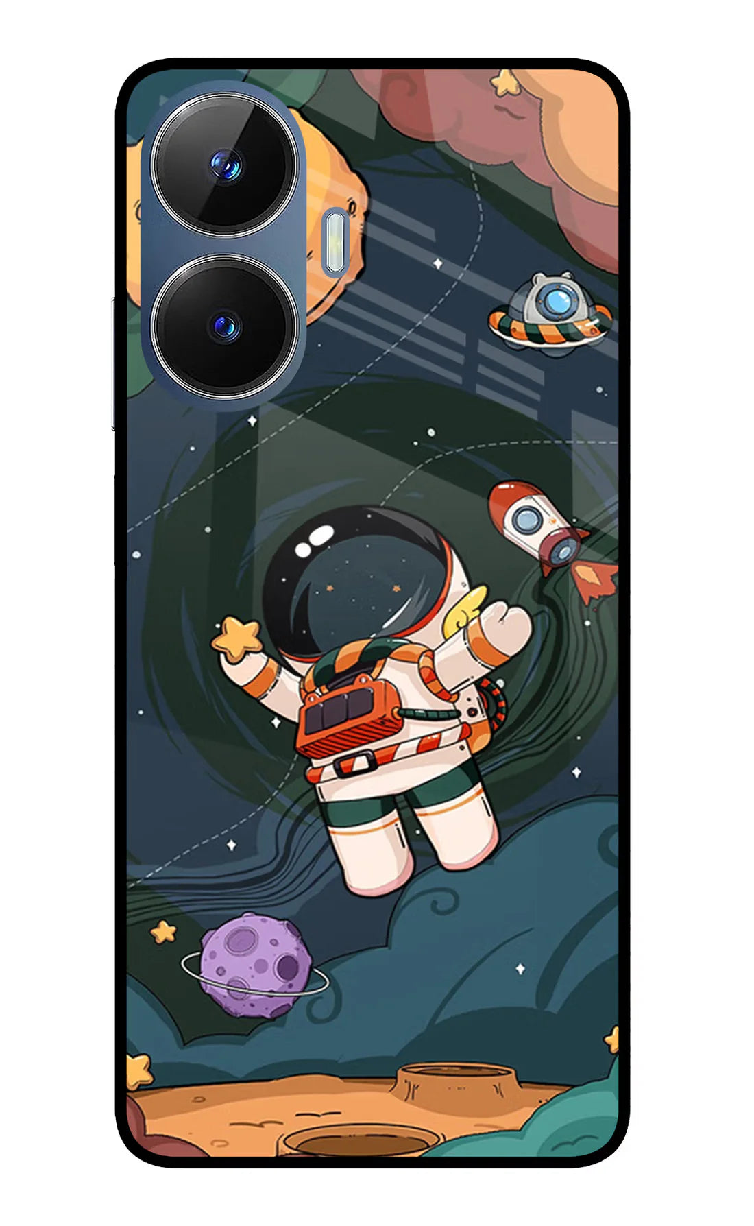 Cartoon Astronaut Realme C55/N55 Back cover