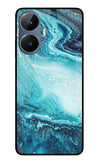 Blue Glitter Marble Realme C55/N55 Glass Case