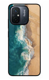 Ocean Beach Redmi 12C Glass Case