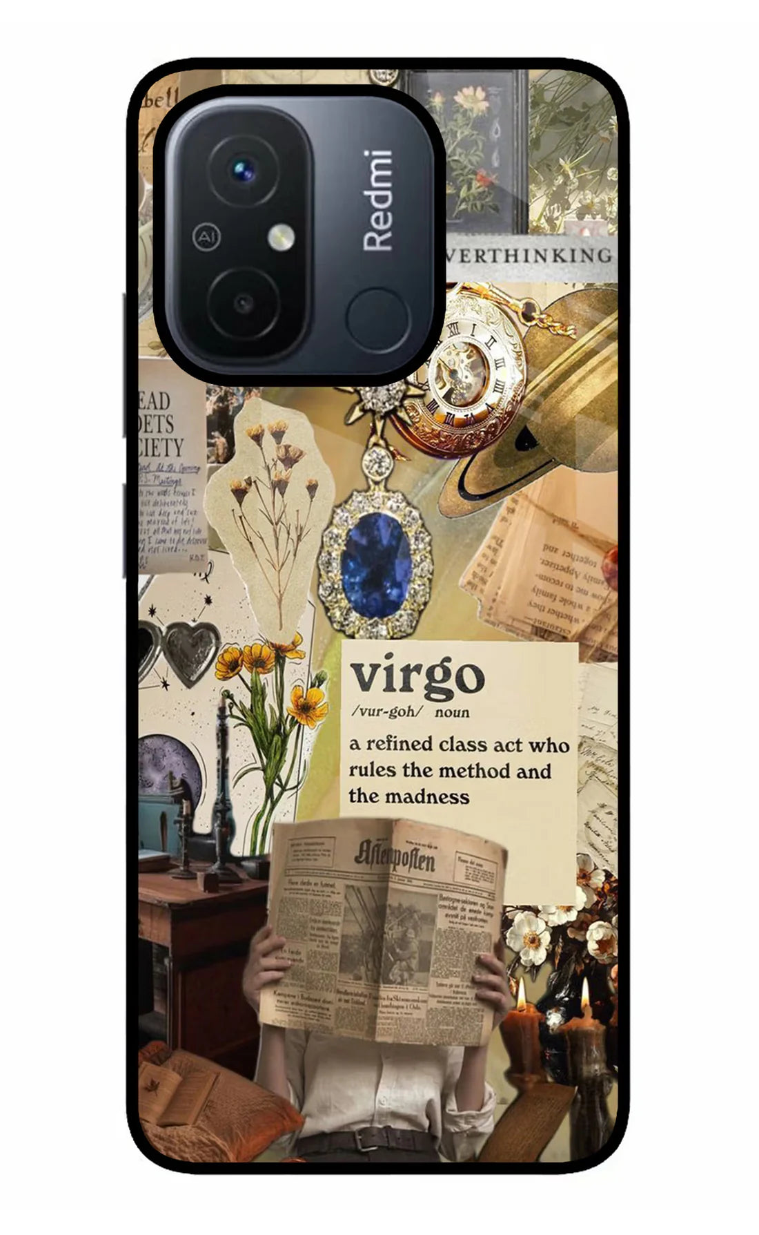 Virgo Zodiac Redmi 12C Back cover