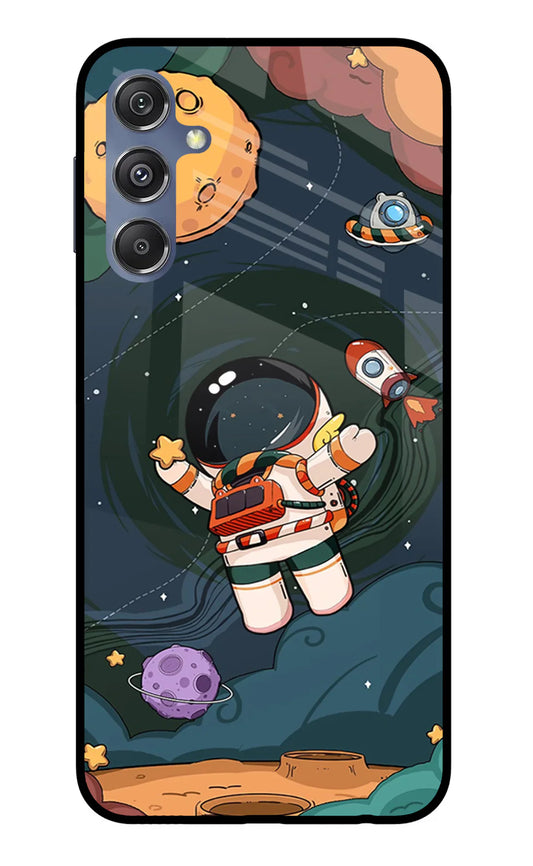 Cartoon Astronaut Samsung M34 5G Back cover