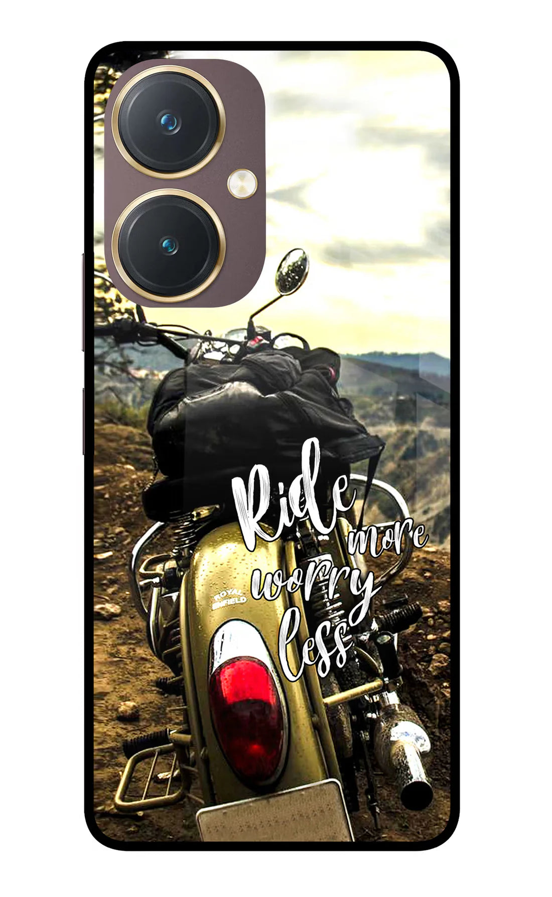 Ride More Worry Less Vivo Y27 Back cover