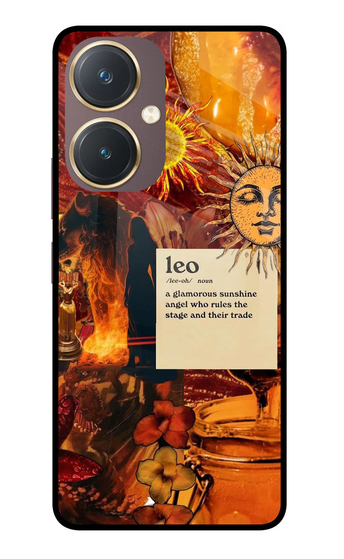 Leo Zodiac Vivo Y27 Back cover