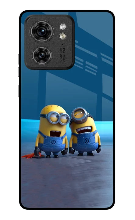 Minion Laughing Moto Edge 40 Back Cover