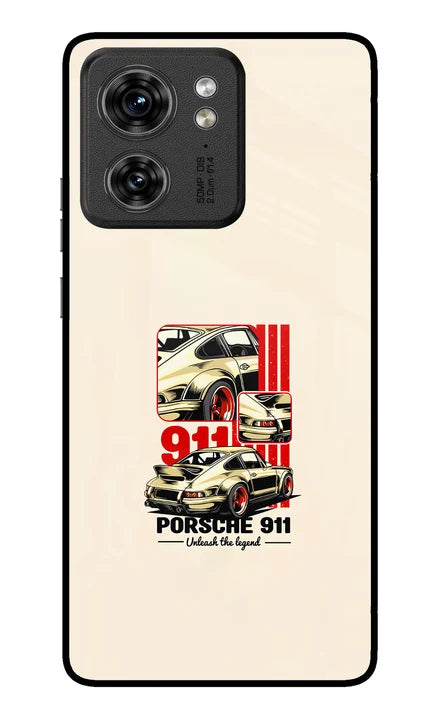 Classic Porsche 911 Moto Edge 40 Back Cover
