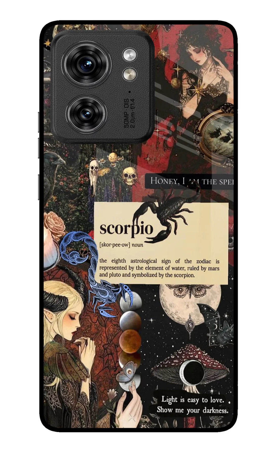 Scorpio Zodiac Moto Edge 40 Back cover
