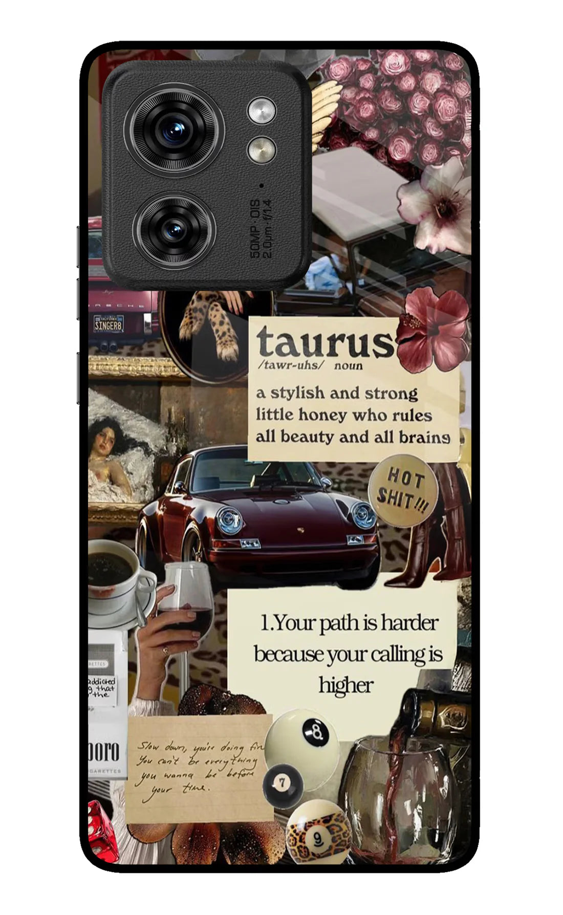 Taurus Zodiac Moto Edge 40 Back cover
