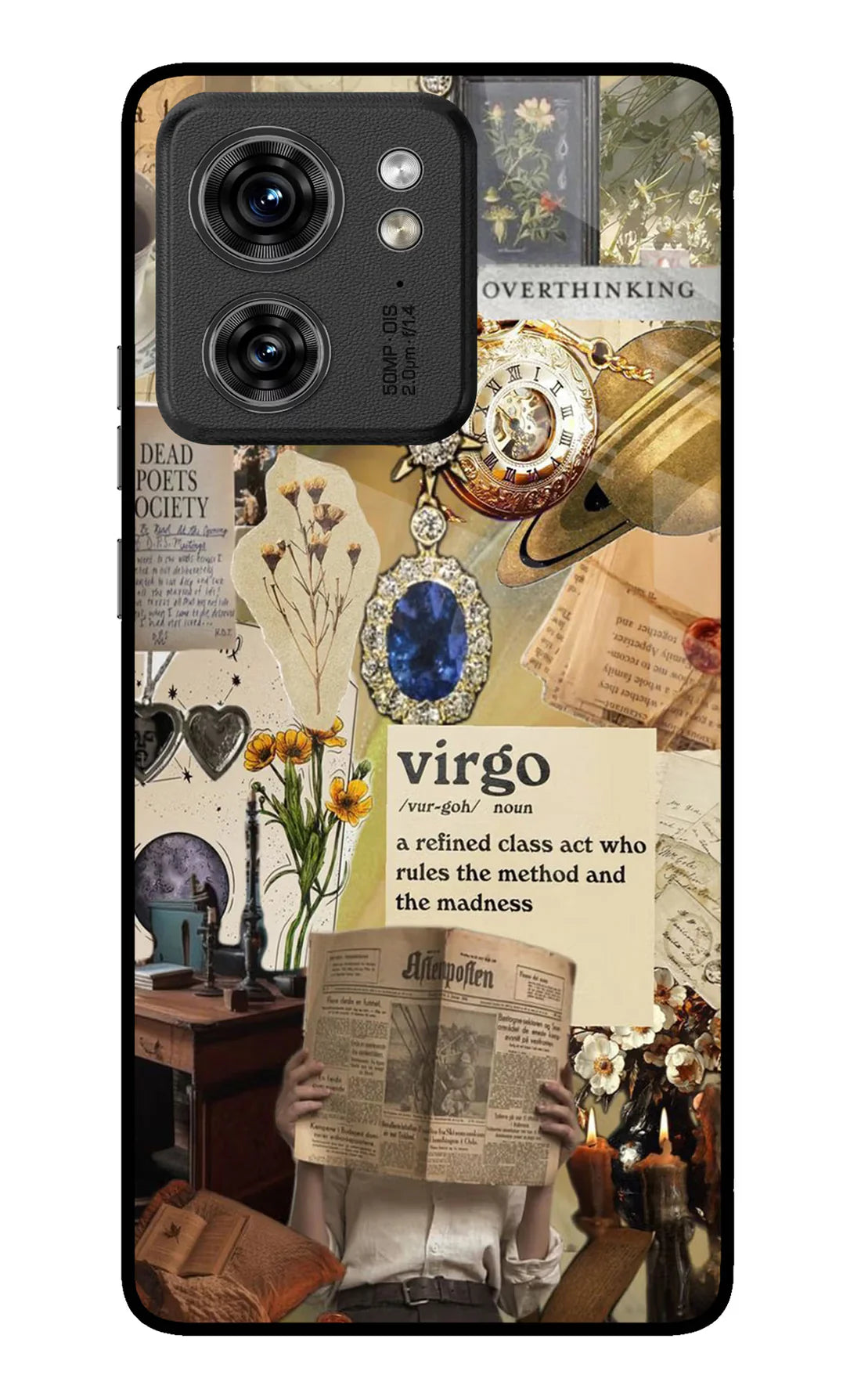 Virgo Zodiac Moto Edge 40 Back cover