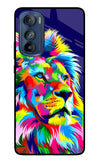 Vector Art Lion Moto Edge 30 Glass Case