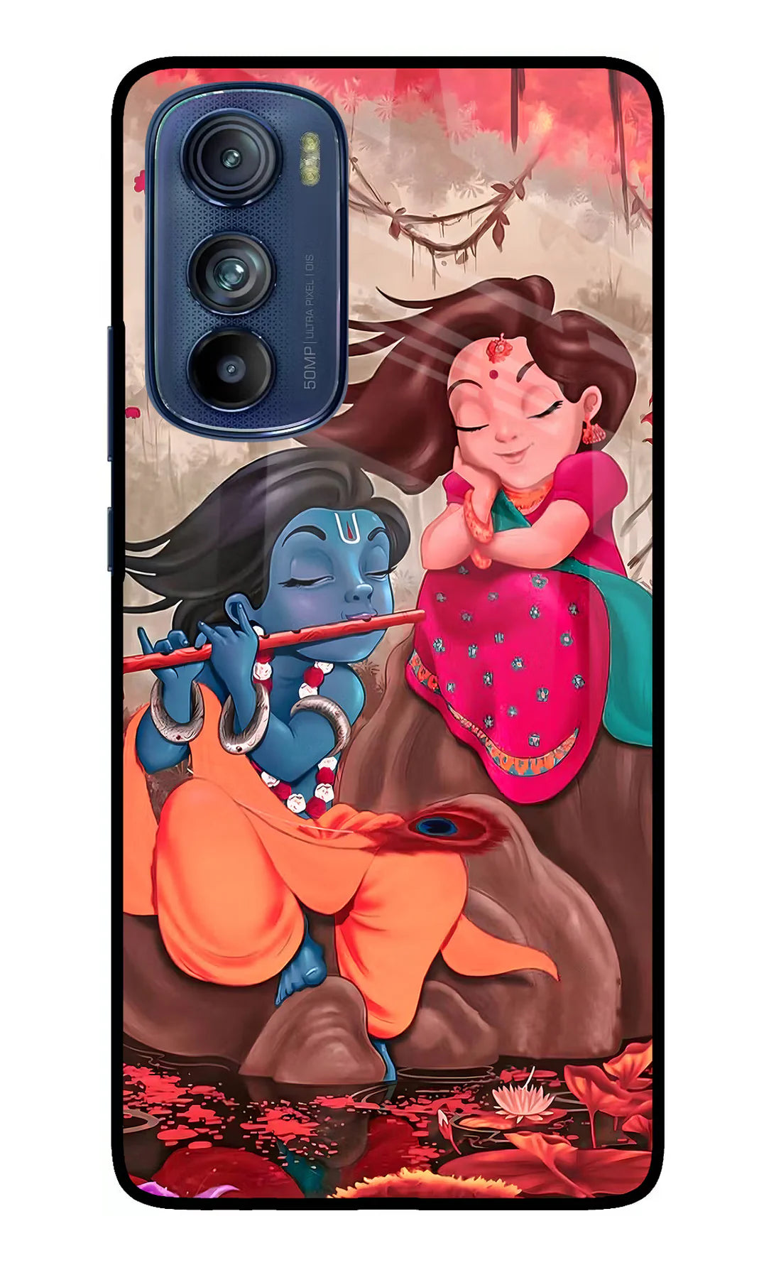 Radhe Krishna Moto Edge 30 Back cover