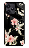 Flowers Poco M6 Pro 5G Glass Case