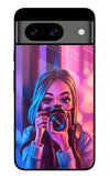 Girl Photographer Google Pixel 8 Glass Case