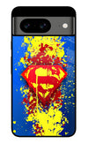 Superman logo Google Pixel 8 Glass Case