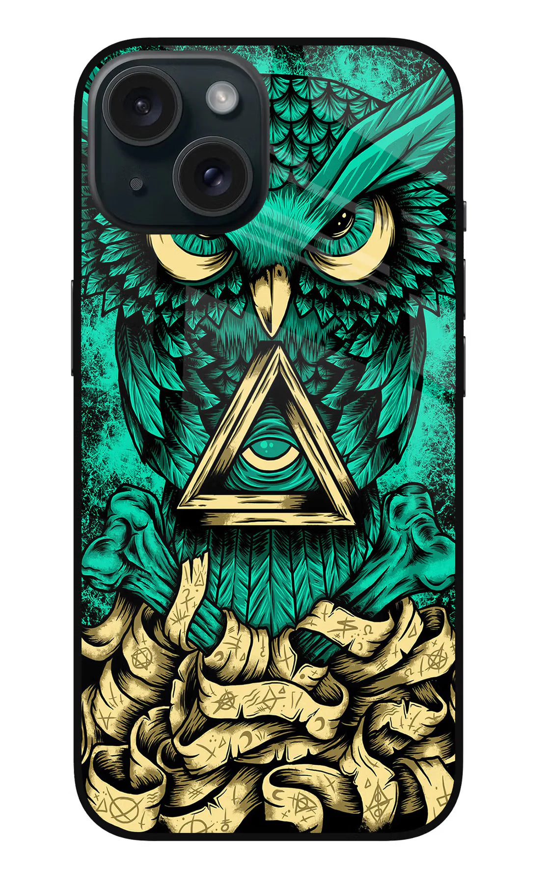 Green Owl iPhone 13  Back cove