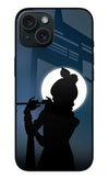 Shri Krishna Silhouette iPhone 15 Glass Case